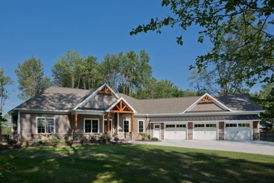 Timberview Retreat custom home in Boston Heights Ohio